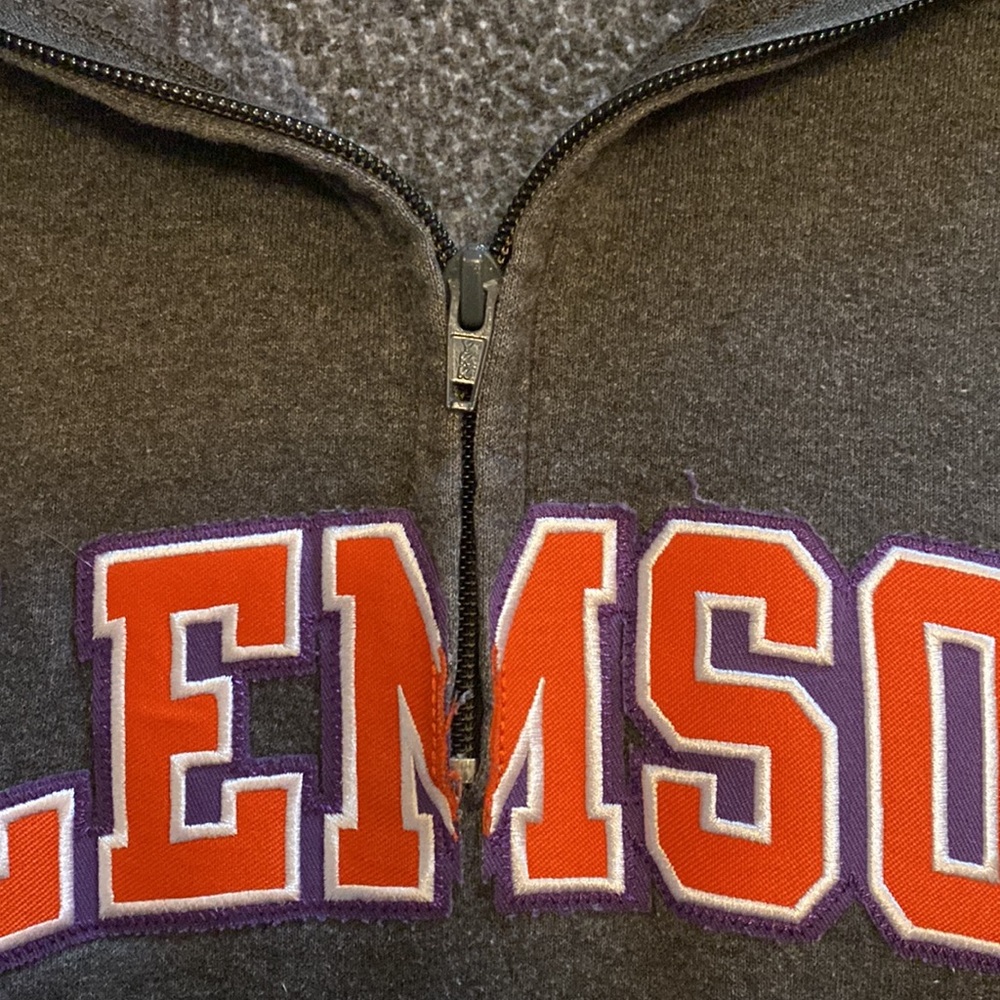 Champion Men's Clemson 1/4 Zip Pullover - Picture 4 of 5